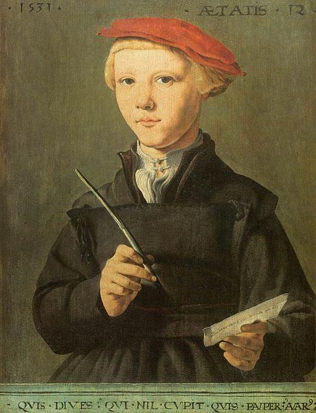 Jan van Scorel Portrait of a young scholar